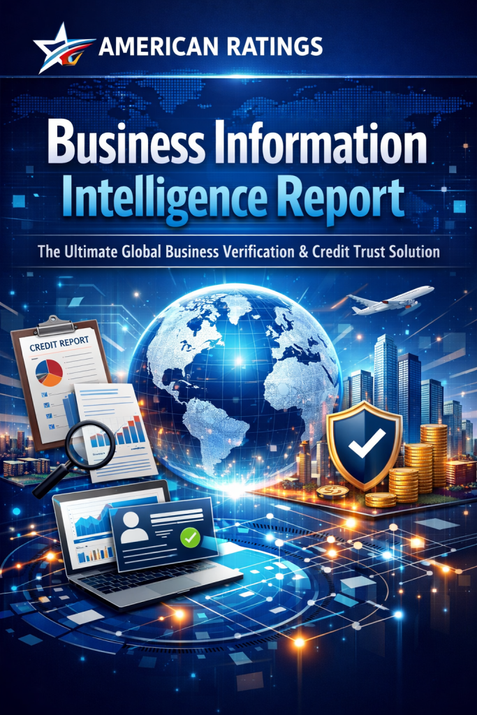Business Information Intelligence Report, American Ratings BIIR, A-I-R-S Number, business credibility verification, global business data report, corporate trust report, supplier risk assessment, B2B intelligence solution, business credit intelligence, enterprise partner verification, financial risk mitigation, international business reporting, BIIR benefits, BI report for SMEs, business risk intelligence, commercial credibility report, verified business ID, global supplier evaluation, business data analytics report, business reputation certificate, business intelligence insights, industry-recognized business number, data-driven business decisions, corporate intelligence report, business risk management tool, credit reliability insights, market risk analytics, BI report features, business trust enhancement, business partnership verification, enterprise client trust, secure business reporting, A-I-R-S registration benefits, BIIR SEO article